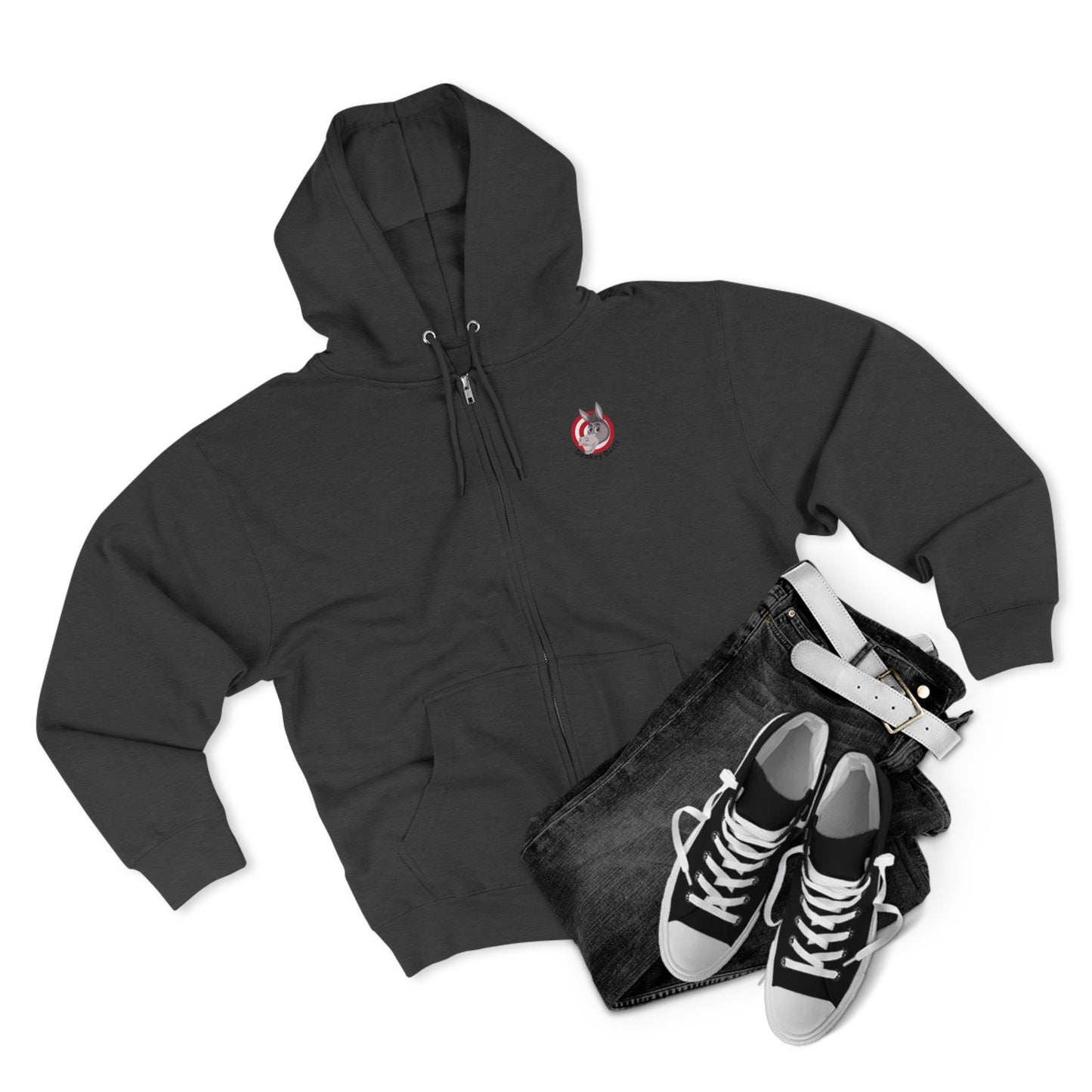 That'll  Do Donkey' Zip Up Hoodie