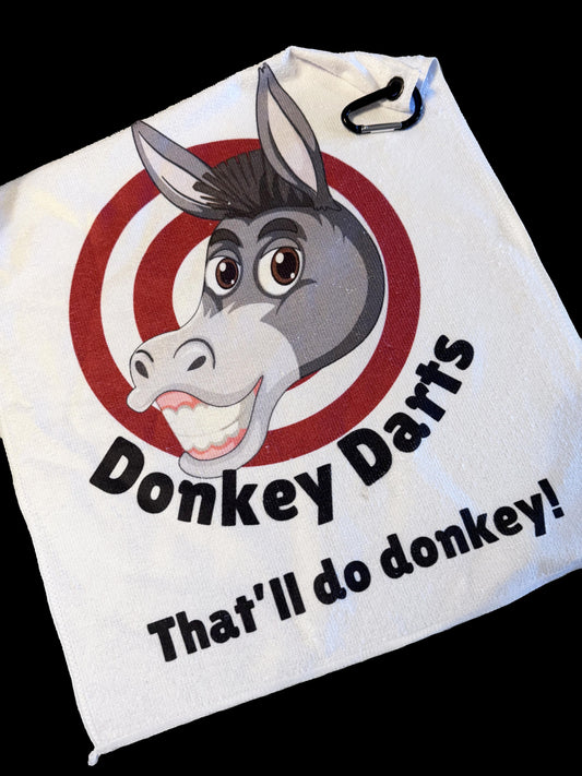 Donkey Darts Custom Towel